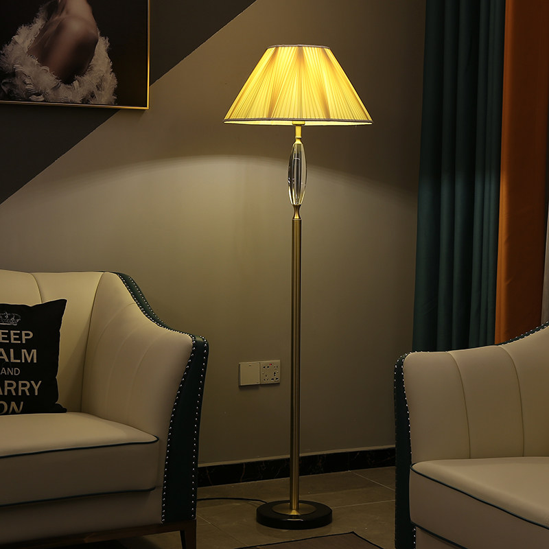 Designer personality creative fashion living room sofa side yellow floor lamp light luxury decoration atmosphere corner lamp trend