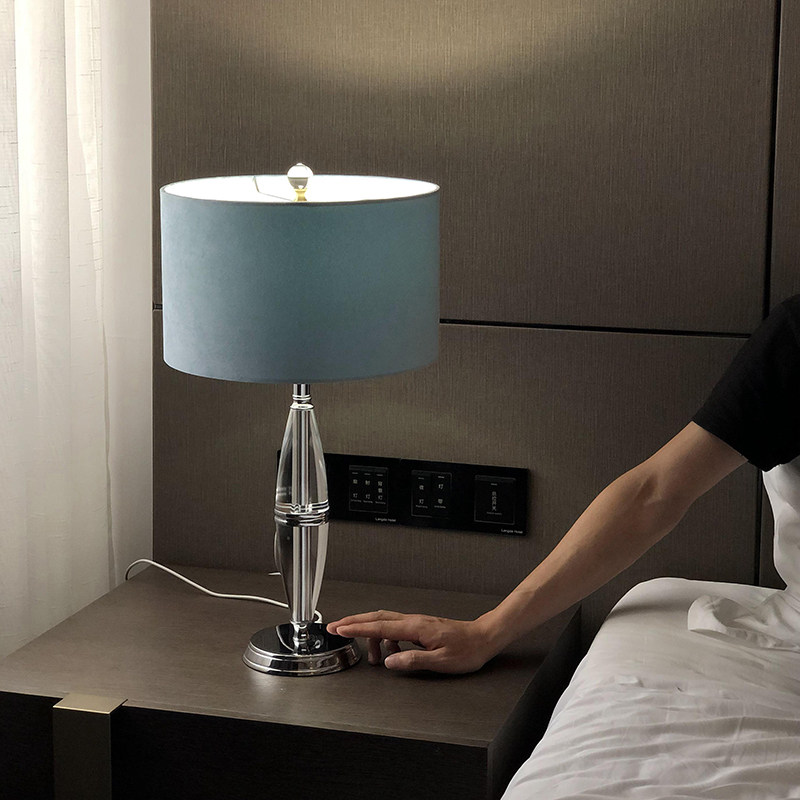Touch-type bedside dimming table lamp modern light luxury induction adjustable dimming color natural light warm light bedside lamp