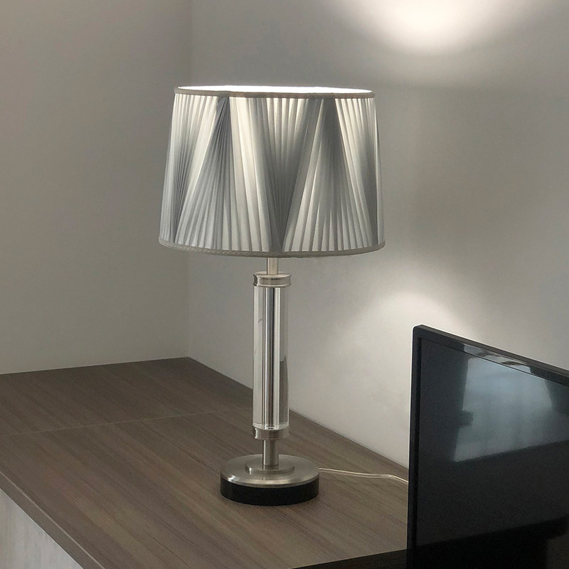 100 pleats minimalist modern designer book room hotel table light morandi colour bedroom light lavish bed headlights cozy grey