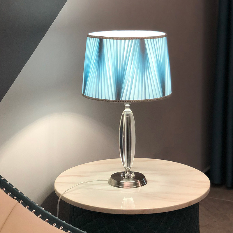 Modern Nordic Table Lights Bedroom Lights Dimming in Heating Light in Light Blue