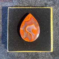 Liao Xi Chaoyang North Ticket Warfare Country Red Water Drop Pendant Natural Agate Bag Silver Ornament Lovers