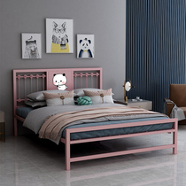 Iron Bed in High-end Princess Bed Princess Bed Single Double Modern Simple Creative Nordic Light Luxury Steel Rack Bed