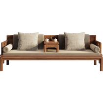 New Chinese solid wood Bed South American Hupeach Wood Small Family exclusive with kang Several Living Room Zen Sofa Rohan