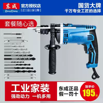 Dongcheng power tool impact drill Z1J-FF-16 multifunctional impact drill dual-purpose electric drill 710W high power