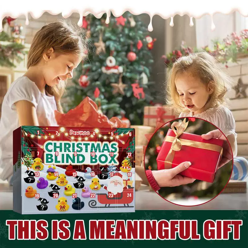 24PCS Advent календарь рождественский Advent календарь для детей Дюк
