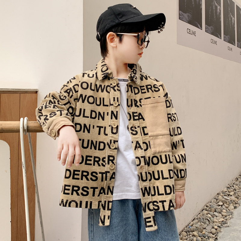 Boys' shirts, long-sleeved jackets, autumn clothes