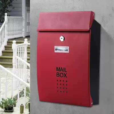 Community letter box stainless steel wall Report complaint suggestion box outdoor with lock small creative non-punching