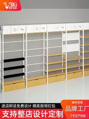 Stationery store shelves Supermarket famous and excellent products display rack Multi-function Nakajima cabinet hanging jewelry rack wall display cabinet
