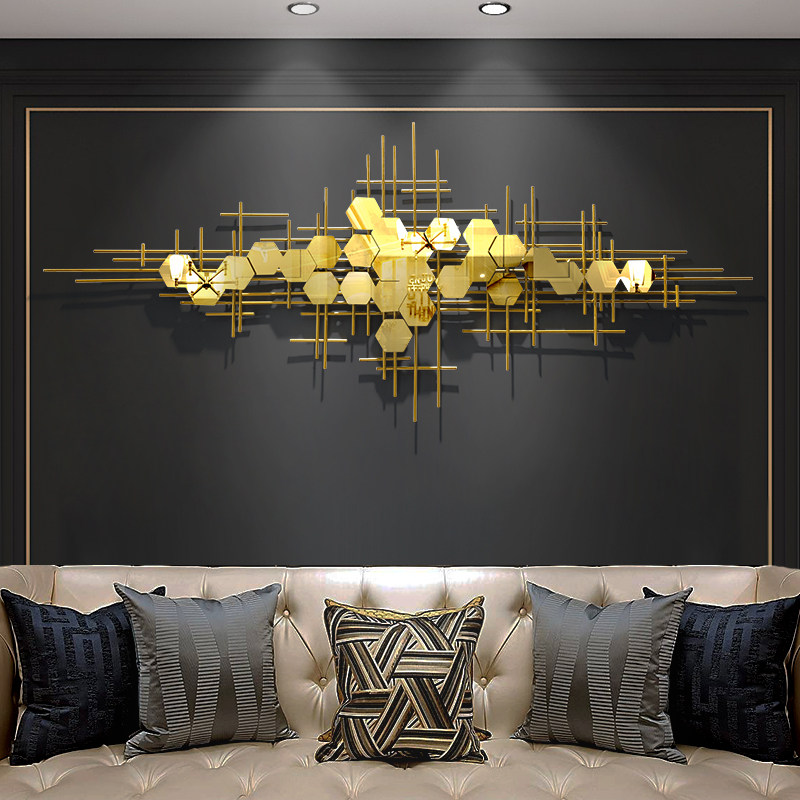 Modern Light Lavish Wall Decoration Living Room Wall Decoration Sofa Background Wall Hangings Bedroom Wall Deco Wall Decoration Creative Metal Pendant-Taobao