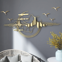 Light luxury living room sofa background wall wrought iron decorations pendant bedroom wall wall decoration creative modern simple