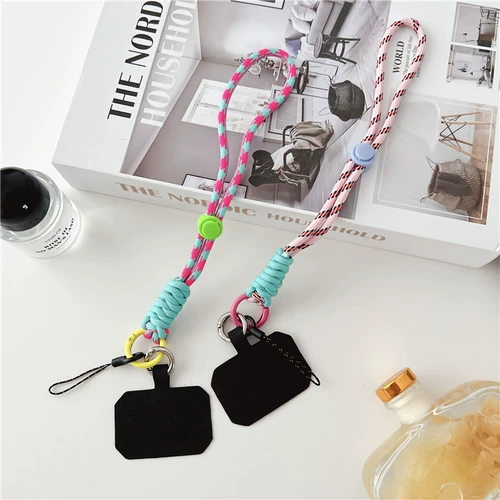 Короткий мобильный телефон, модный ремешок, трендовый брелок, наушники, защитная спортивная плетеная подвеска, креативная камера, городской стиль, защита при падении
