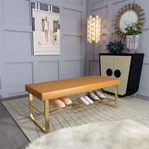 Shoe change stool Household door entry can sit soft bag cushion long stool shoe cabinet creative shoe stool cloakroom stool