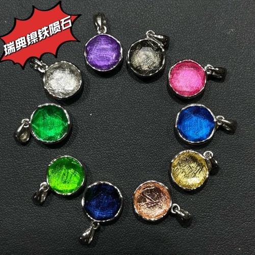 [Ювелирные изделия Tiffa] Натуральный Швеция Weidman Pattern Tiangotian Iron Meteorite Passend Postress Nickel и железо