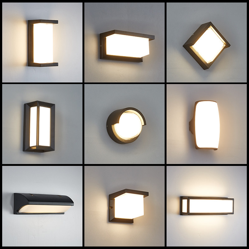 Outdoor waterproof wall lamp living room bedroom bedside lamp modern minimalist walkway lamp balcony TV background wall lamp