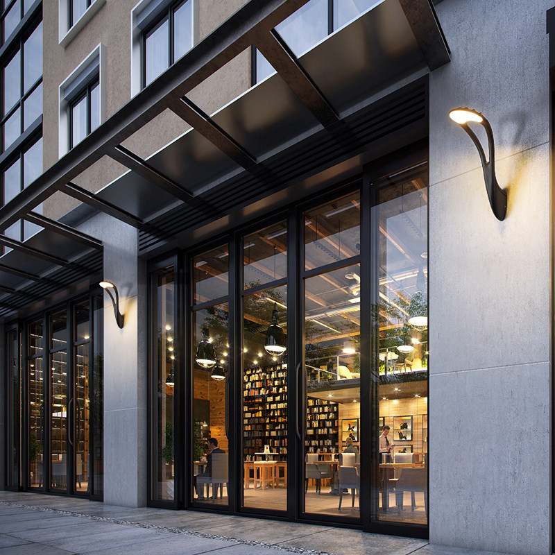 Outdoor wall light waterproof garden light outdoor corridor aisle wall light modern minimalist LED TV background wall light