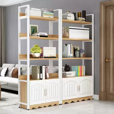Living room bookshelf shelf floor cabinet simple partition bookcase wrought door porch cabinet bedroom shelf