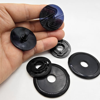 Electric car helmet men and women's lens fixing mirror seat lock safety buckle ear cover screw knob base