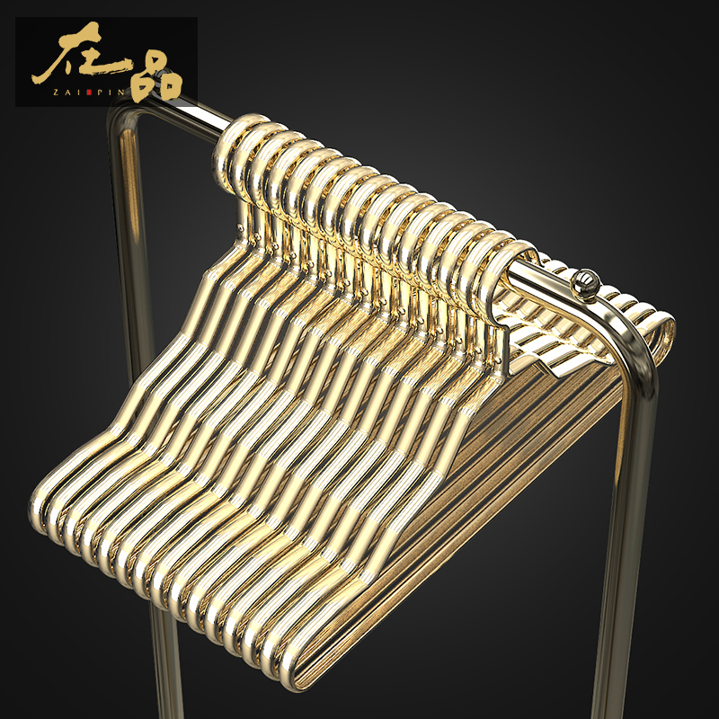 In the product space aluminum alloy hangers No trace hangers hangers drying hangers Stainless steel non-slip clothes hang household drying