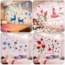 Wall d2021 new bedroom bedside stickers wall stickers cover the whole self-adhesive 3d three-dimensional workshop home cover