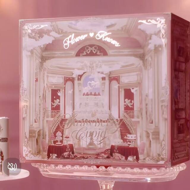 Flower Knows Shell Pearl Strawberry Cupid Butterfly Cloud Shoulder Midsummer Night Little Angel Swan Cosmetic Storage Box