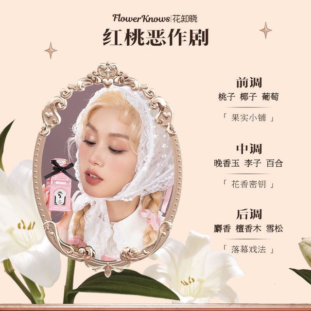 Flower Knows Chocolate Shop Floral Tea Niche High-End Cold Fragrance Eau De Toilette Long-Lasting Fresh and Elegant Scent