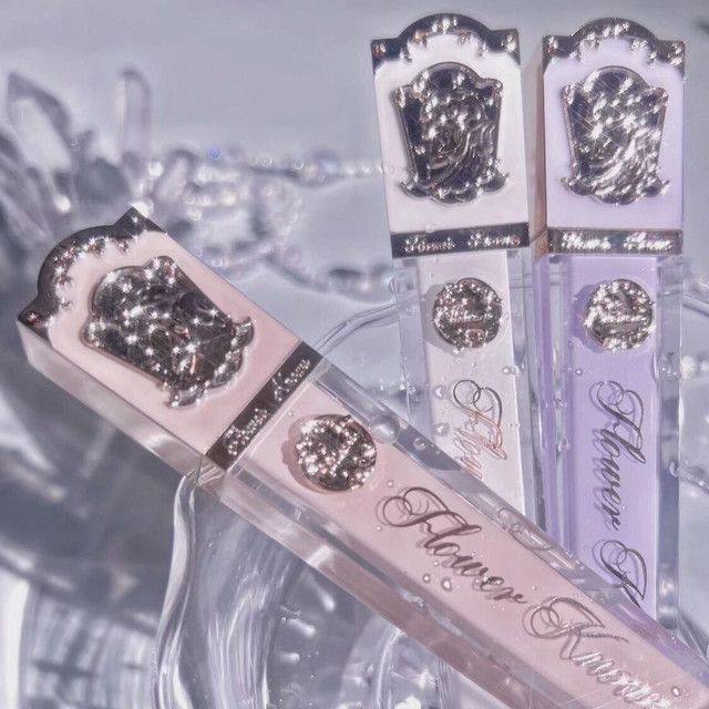 Flower Knows Unicorn Crystal Lip Glaze Mirror Jelly Texture Moisturizing Lipstick Milk Tea