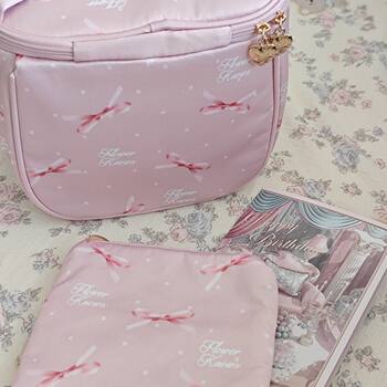 Floral-Themed Makeup Bag Birthday Gift 2026 High-Value Cute Pink Portable Card Holder