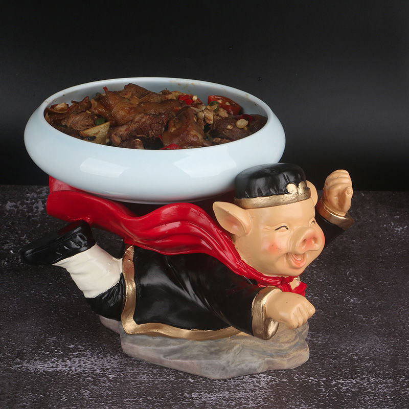Pig eight quit to artistic conception dishes dish an artifact abnormity tableware tableware plate hotpot restaurant special plate an artifact originality