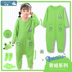 Xuân Thu trẻ em jumpsuits bông dài sleeveth cậu bé chống đá cartoon cô gái mùa hè quần áo nhà mỏng. 