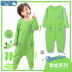 Xuân Thu trẻ em jumpsuits bông dài sleeveth cậu bé chống đá cartoon cô gái mùa hè quần áo nhà mỏng. 