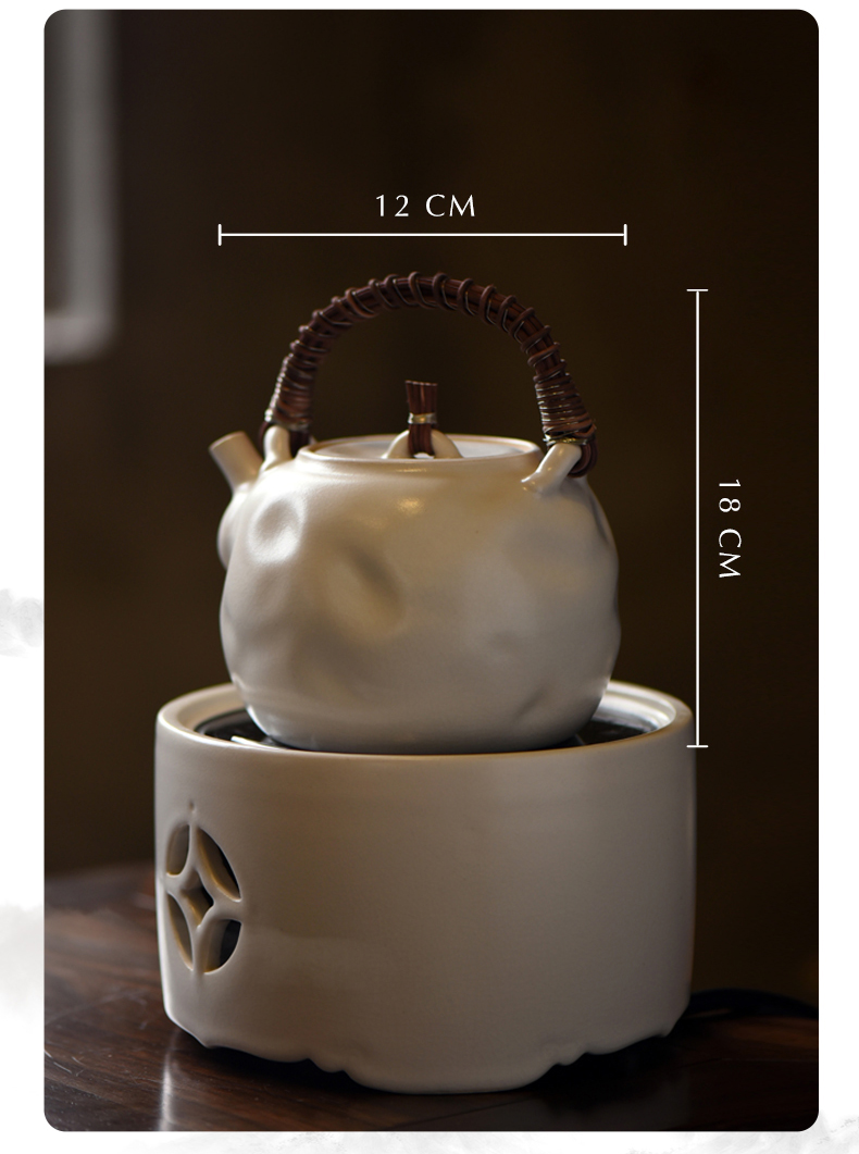 The Vatican hill hall soda glaze TaoLu kettle boiling pot electricity can open piece of rock, mud curing pot kunfu tea boiled The kettle