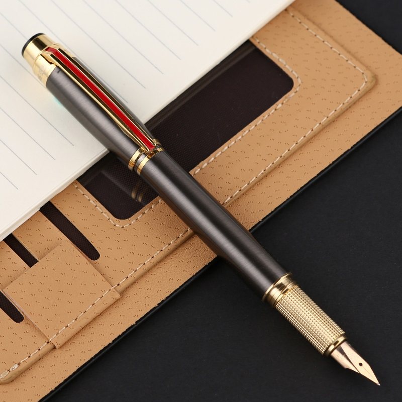 Hero pen Mingzhi 200E business official business gift corporate office signature gift box Ming tip writing practice ink pen free engraving custom logo