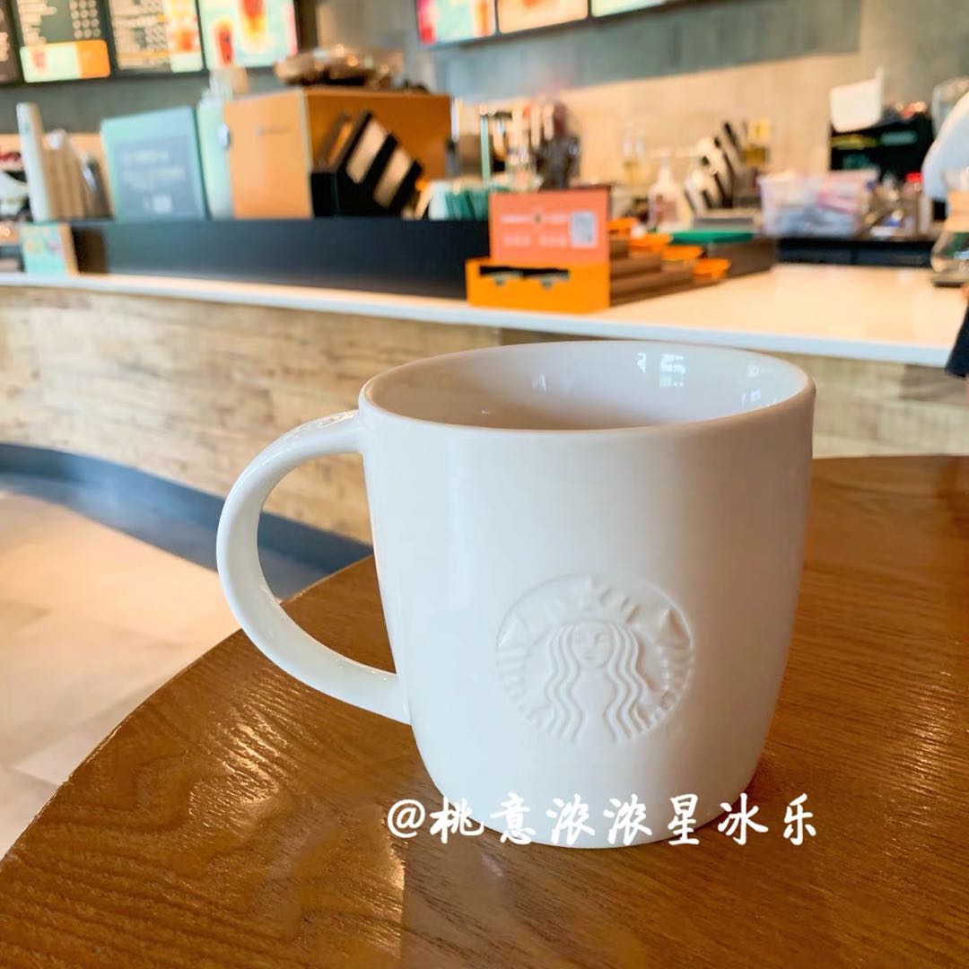 Starbucks Classic Ceramic Cup White Store Special Mug Mermaid Water Cup Embossed logo Large Capacity Cup