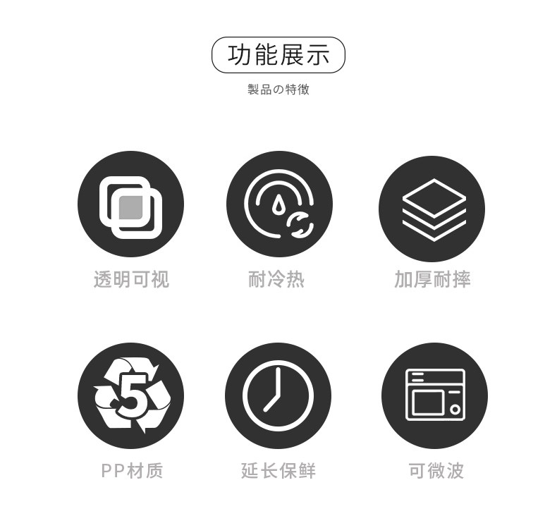 冰箱冷冻收纳盒专用食品级分格保鲜盒肉类冻肉塑料透明冰柜备菜盒详情2