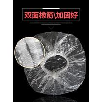 (Thickening) Disposable shower cap headgear s thickened to increase dustproof and waterproof shower cap kitchen dye plastic head
