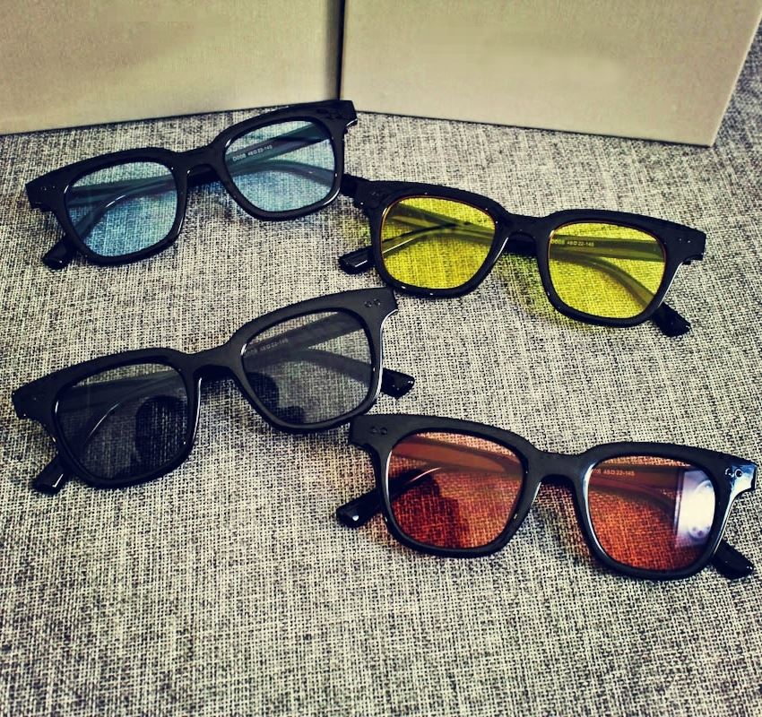 Colored Glasses Advanced Sensins Big Faces Slim Sunglasses Orange Sunglasses Orange Sunglasses Female 2021 Net Red Burst Deposit