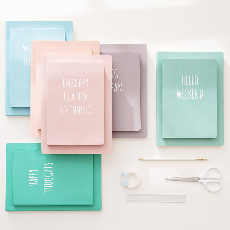 (Choose 3 pieces of 29 yuan in the special area) Thickened A5 notebook simple ins wind college student notepad medium cute girl heart book diary this art exquisite meeting record book