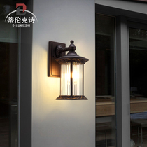 Outdoor Wall Lamp Waterproof Garden Villa Large Doorway Balcony Corridor New Chinese Retro Led Patio external wall lamp