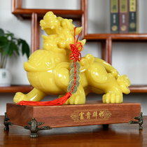 Rich Pixiu ornaments Jade lucky Pichu living room New house moving company opening Gift gifts