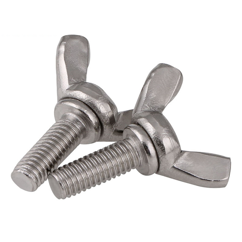 Screw screws 316 stainless steel butterfly-type screw M4 M5 M6 M8*8-30mm
