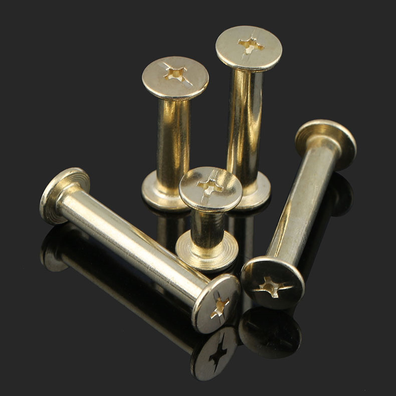 4 8 Class copper plated nickel-plated primary-secondary rivet with bookbinding screw account This nail ledger butted screw lever M5