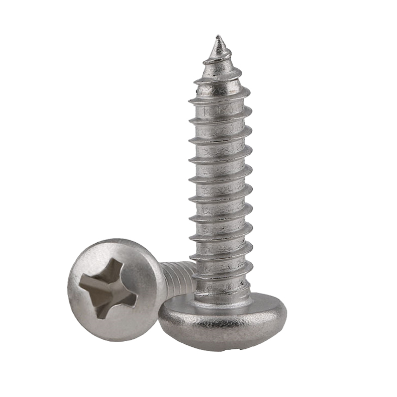 M1 M1 M1 2 M1 M1 4 * 3-12mm cross round head self tapping screw 304 stainless steel disc head tip screws