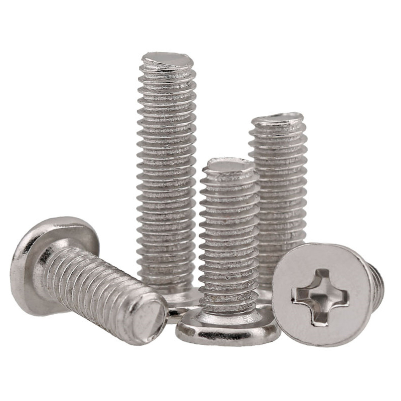 M2 M2 5 M3 M4*4-7mm nickel plated flat head screw large flat head CM thin head cross head screw