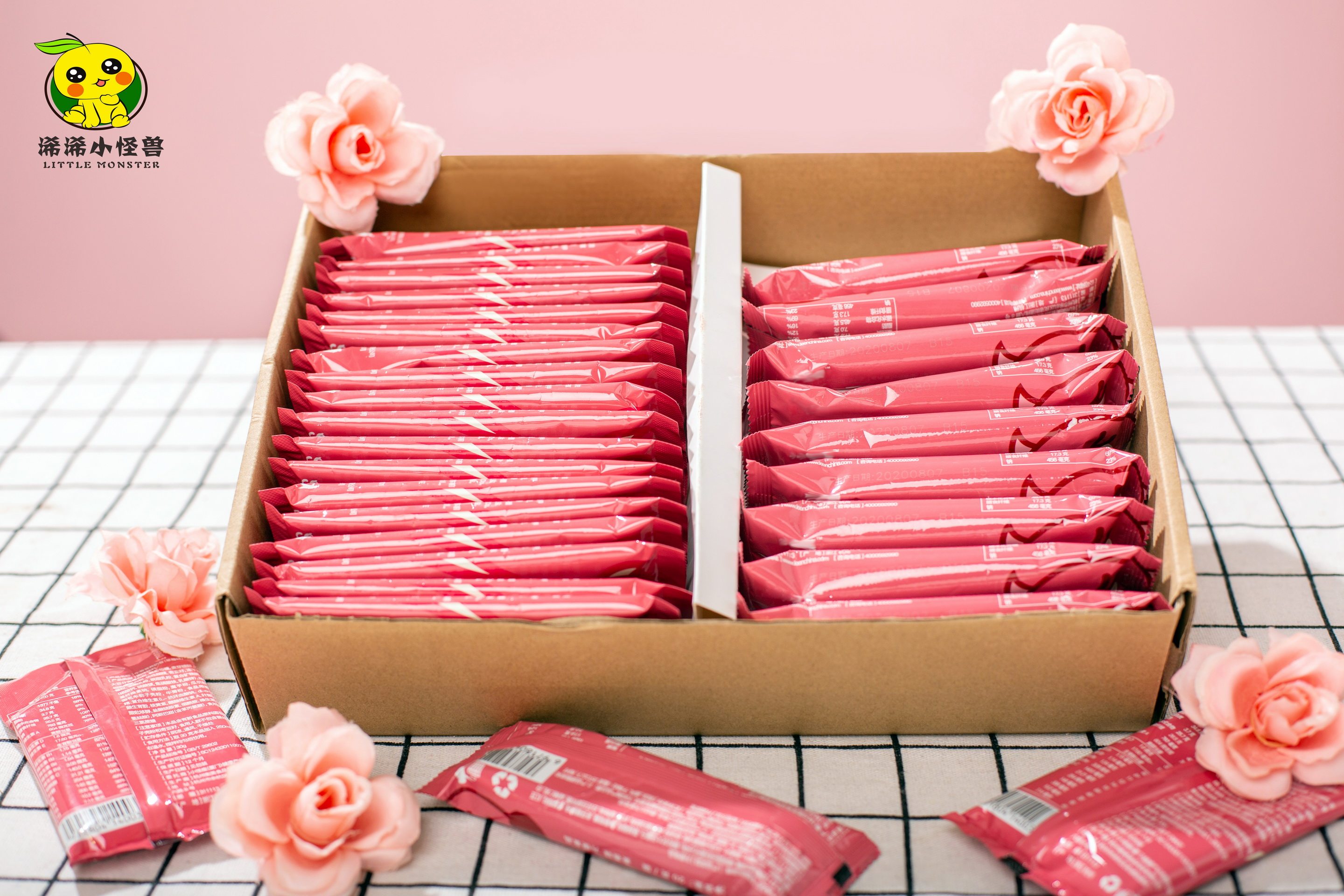 Leenxixi little monster skinny beast burdock strawberry cocoa-flavored nutritional meal replacement milkshake energy bar micro-business same