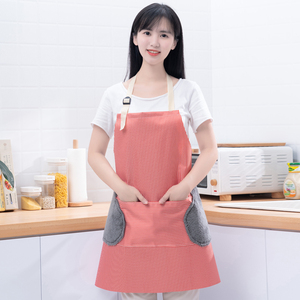 （返场）可擦手围裙防水防油可调节