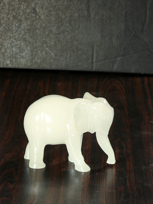 中式大象摆件一对吸水吉祥物创意庭院小象工艺品办公室桌面装饰品