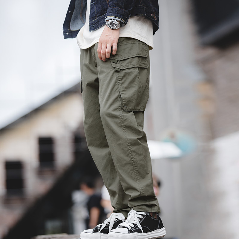 Madden Workwear American Retro Scimitar Jogger Pants Straight-Leg Functional Drawstring Army Green Trousers Casual Harem Pants Men's Spring Madden Workwear American Retro Scimitar Jogger Pants Straight-Leg Functional Drawstring Army Green Trousers Casual Harem Pants Men's Spring