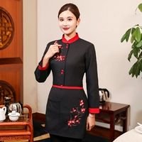 Лонгслив, черный фартук