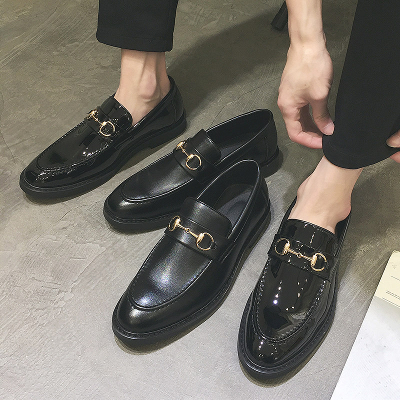 Bean Bean Shoes Man Genuine Leather 2022 New Sloth Man A Foot Pedal Lefu Shoes Summer Inglées Men Casual Leather Shoes