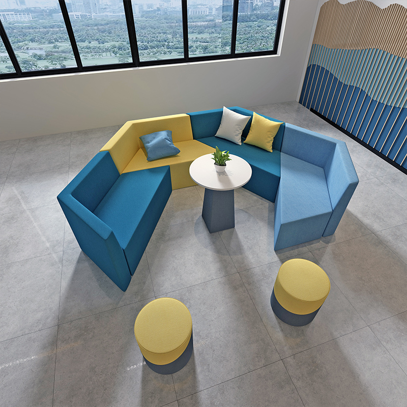 Beauty Nail Shop Creative Cafe Hall Early Education Center Qin Guille Hall Dance Class Personality Profile Brief Sofa Composition